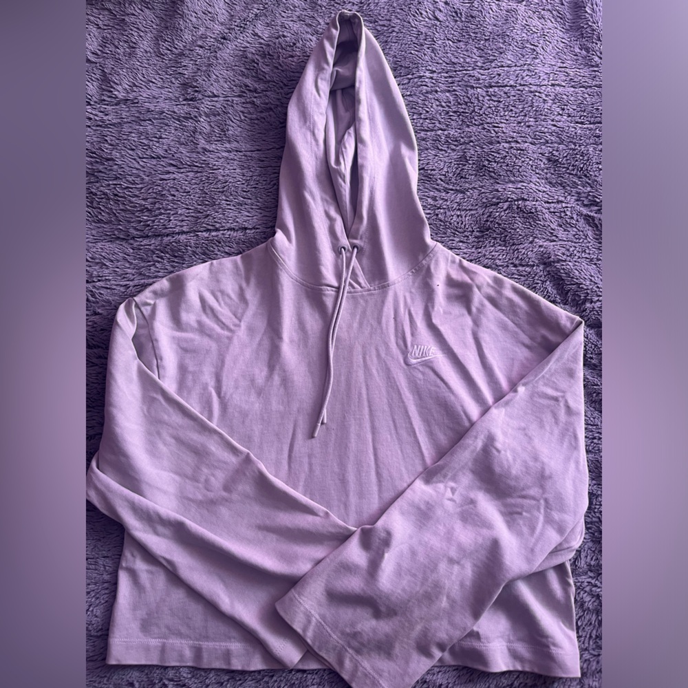 Crop top Grey Nike Hoodie